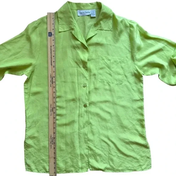 COPY - Diane Von Furstenburg Vintage Silk Long Sleeve Button Down Shirt Womens … - Picture 11 of 11